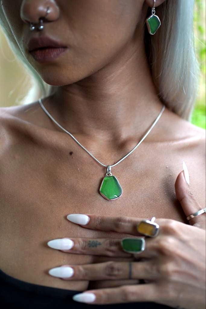 intuitive adornment sea glass jewelry