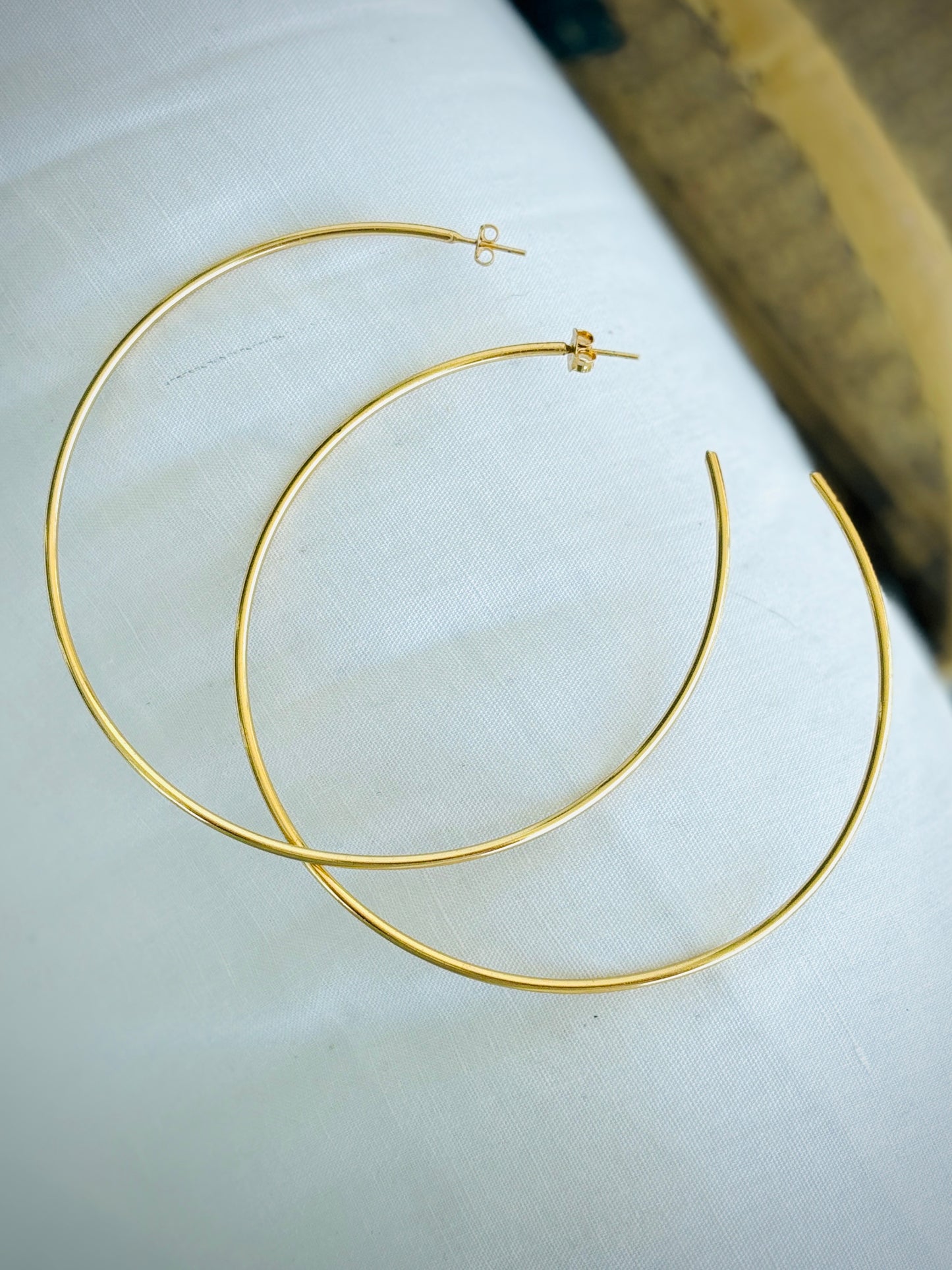 “Golden Halo” Infinity Hoop Earrings