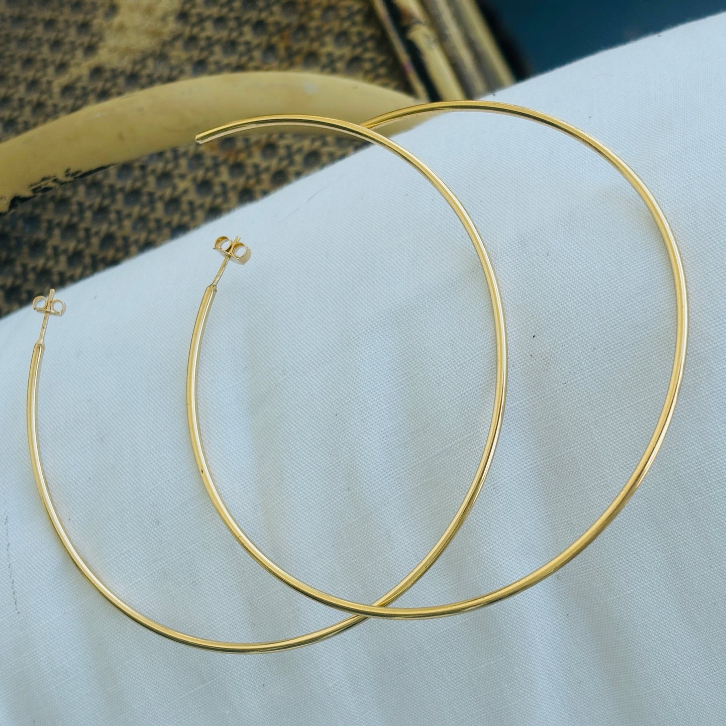 “Golden Halo” Infinity Hoop Earrings