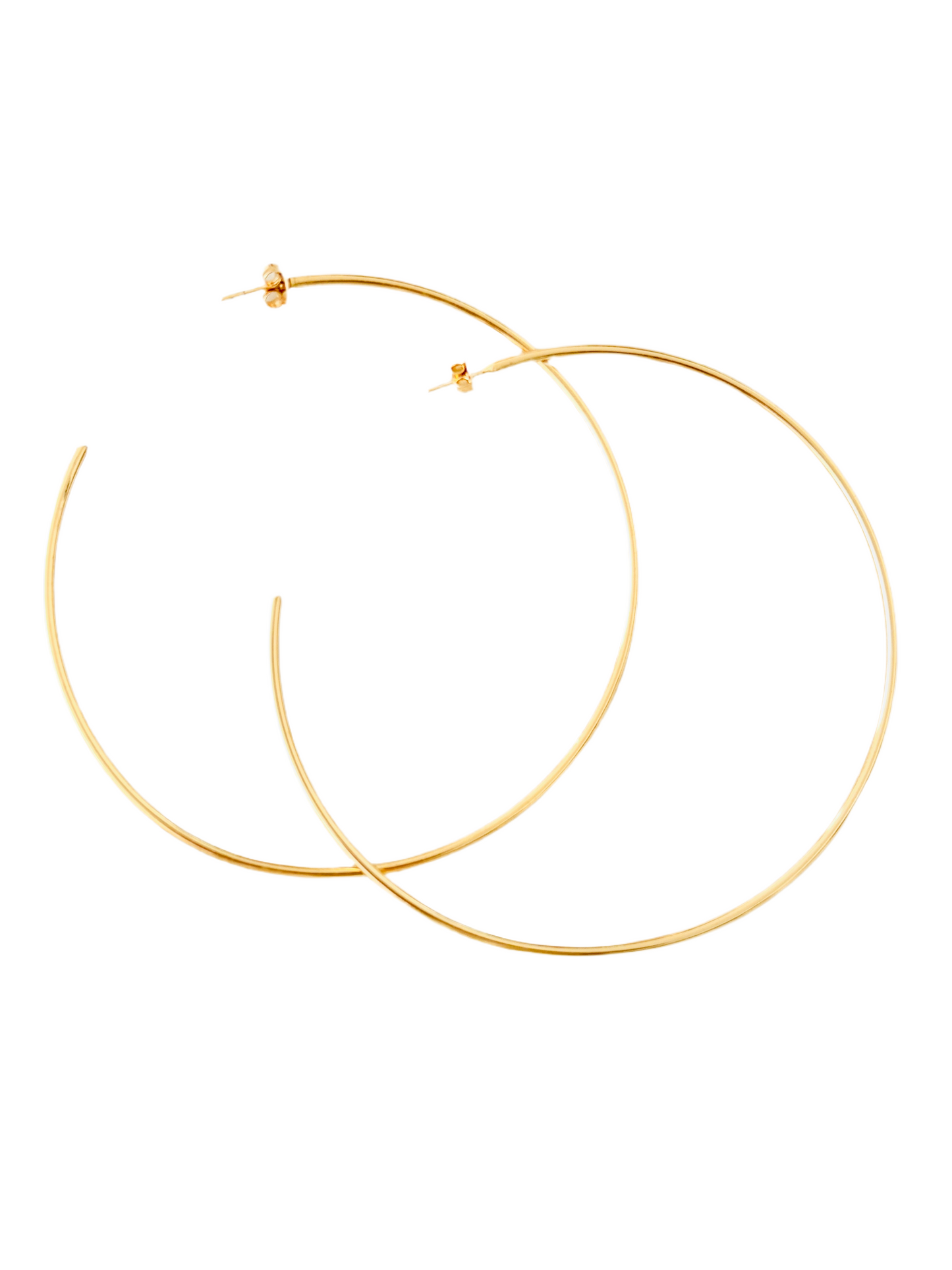 Golden Halo: 18K Enchanting  Hoops