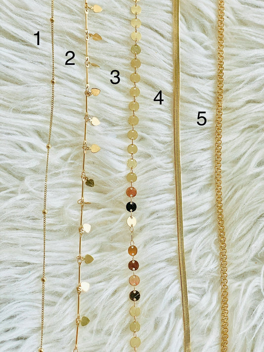 18k Gold Fill Waist Chains