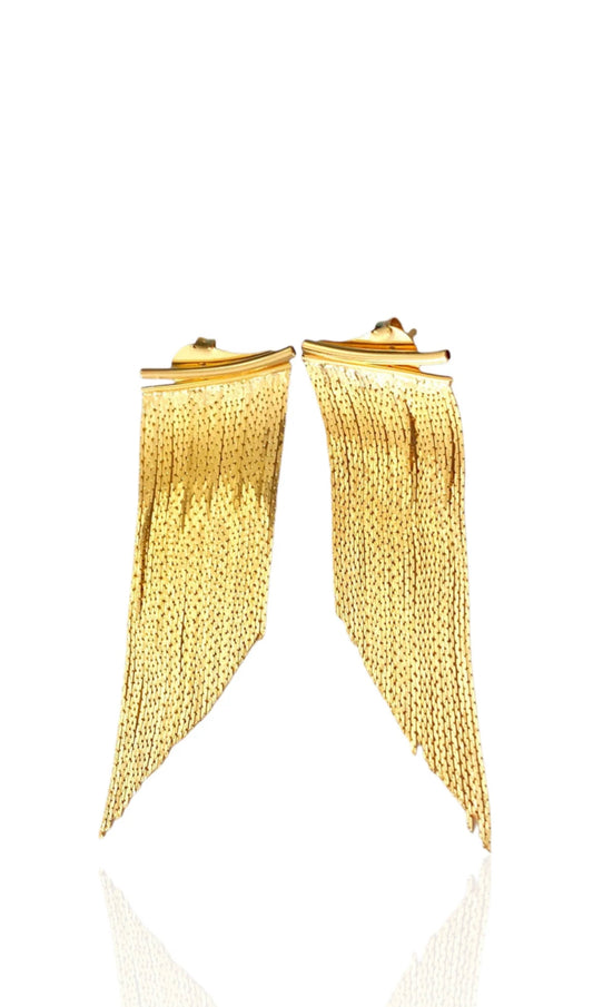 Golden Cascade Earrings