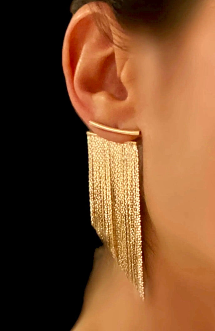 Golden Cascade Earrings