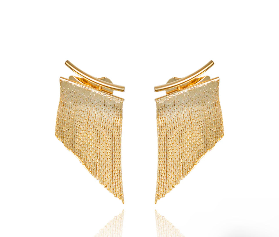 Golden Cascade Earrings